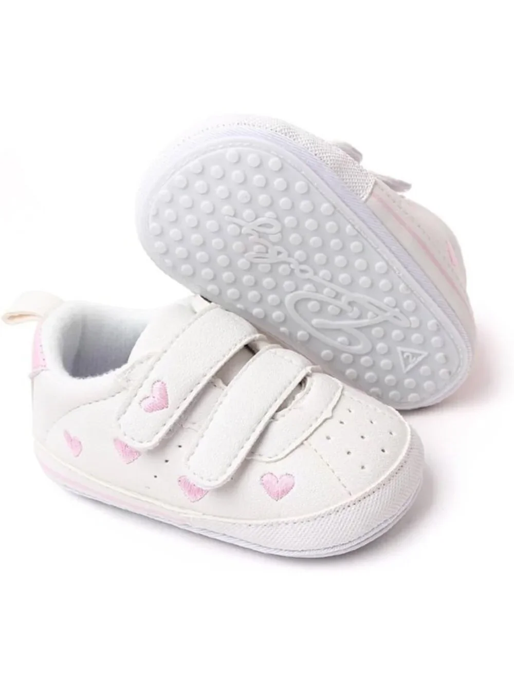 Non-Slip Rubber Sole Infant Sneakers | Baby Boys Girls First Walking Crib Shoes